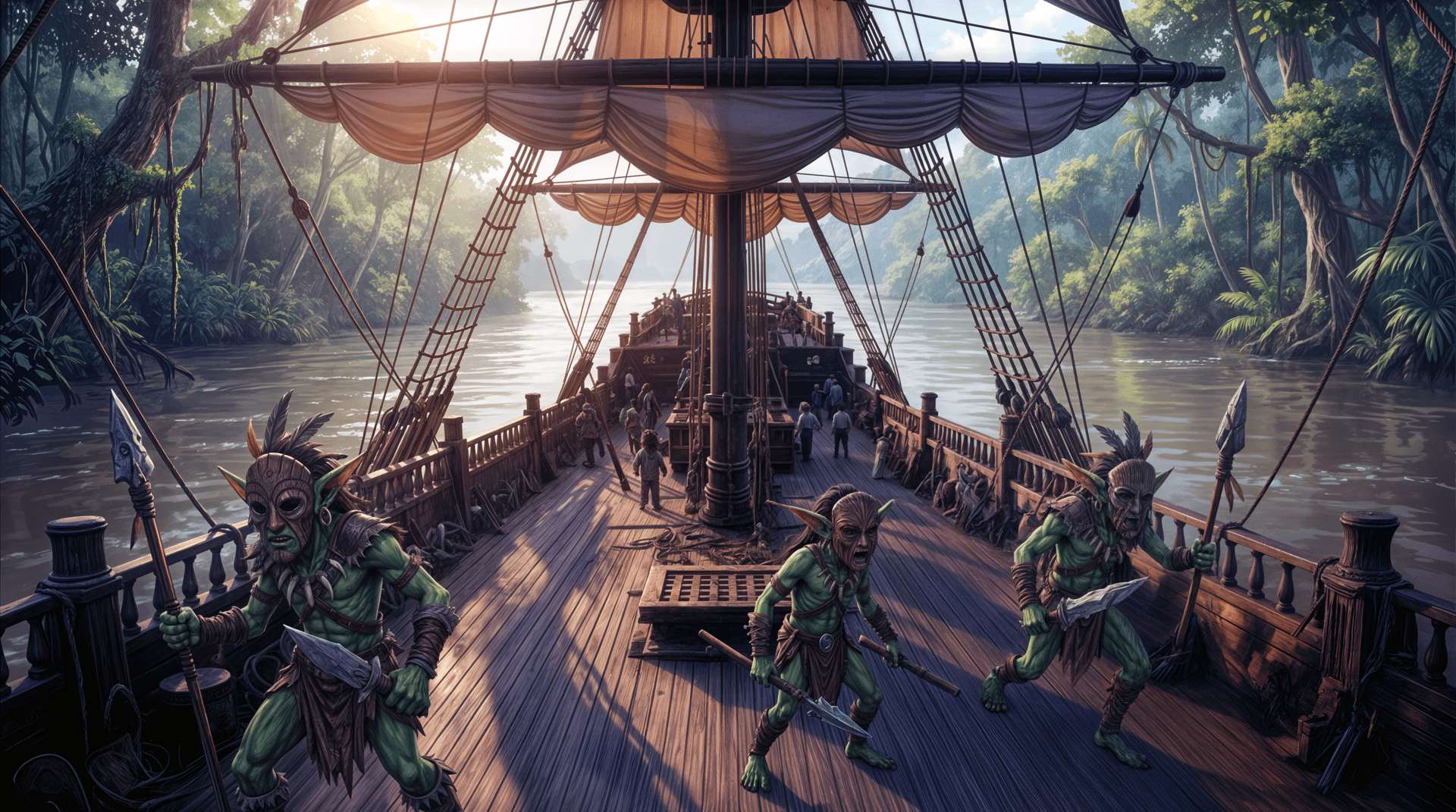 River goblins lurking along the frontier waterways